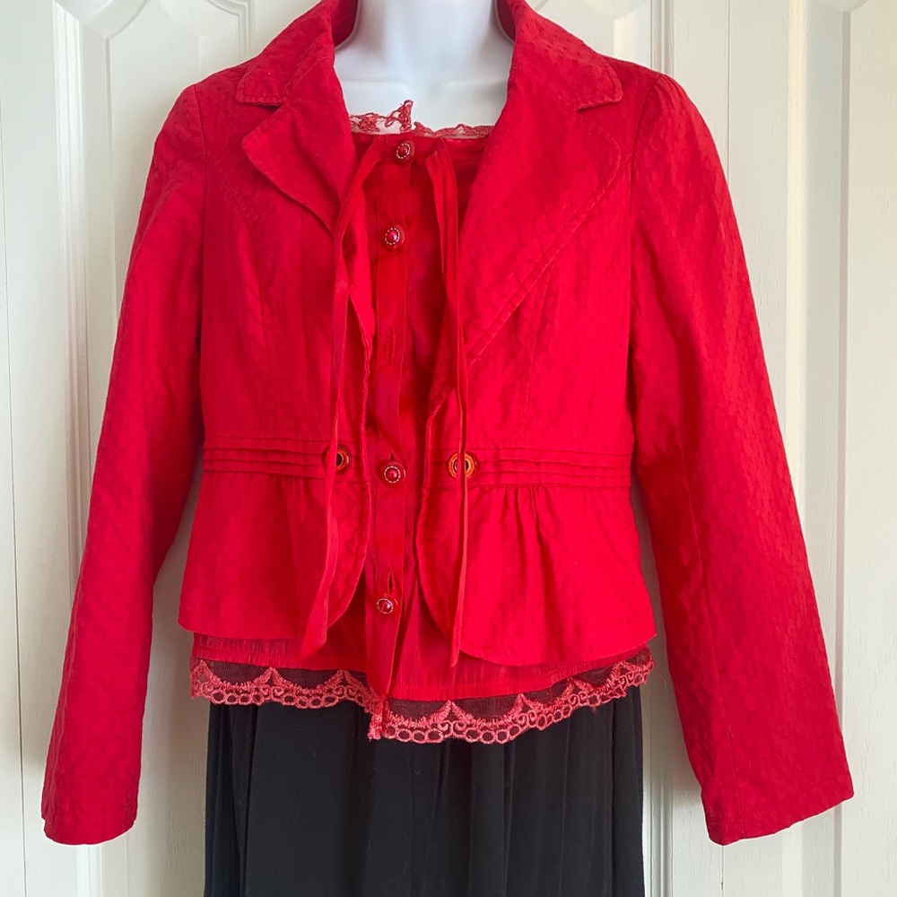 KAMAQI fitted red blazer - Picture 9 of 10